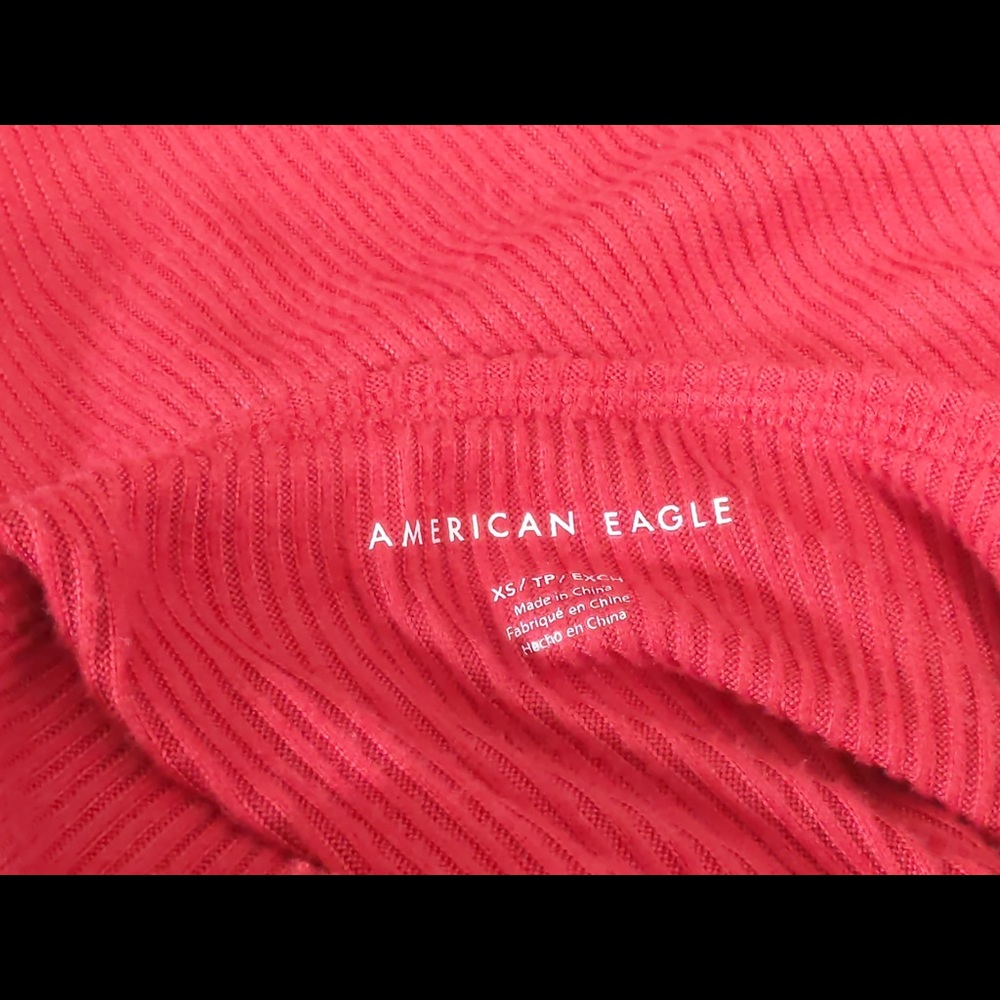 2x👯‍♀️Host Pick⚡️American Eagle Oversized V Neck Tee - Picture 11 of 16